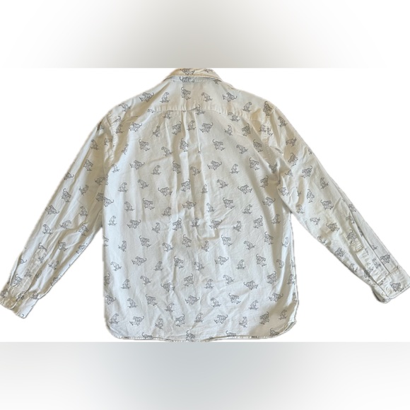 H&M Label of Graded Goods (LOGG) Tiger Print Button Down Shirt. Mens Size Large - Picture 4 of 13